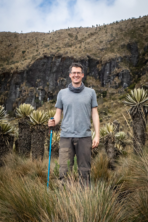 Arjan Geers Arjan among frailejones in the Los Nevados National Natural Park in Colombia